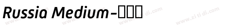 Russia Medium字体转换